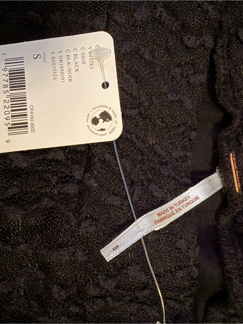 Free People Georgina Mesh Flared Pants Black Size small